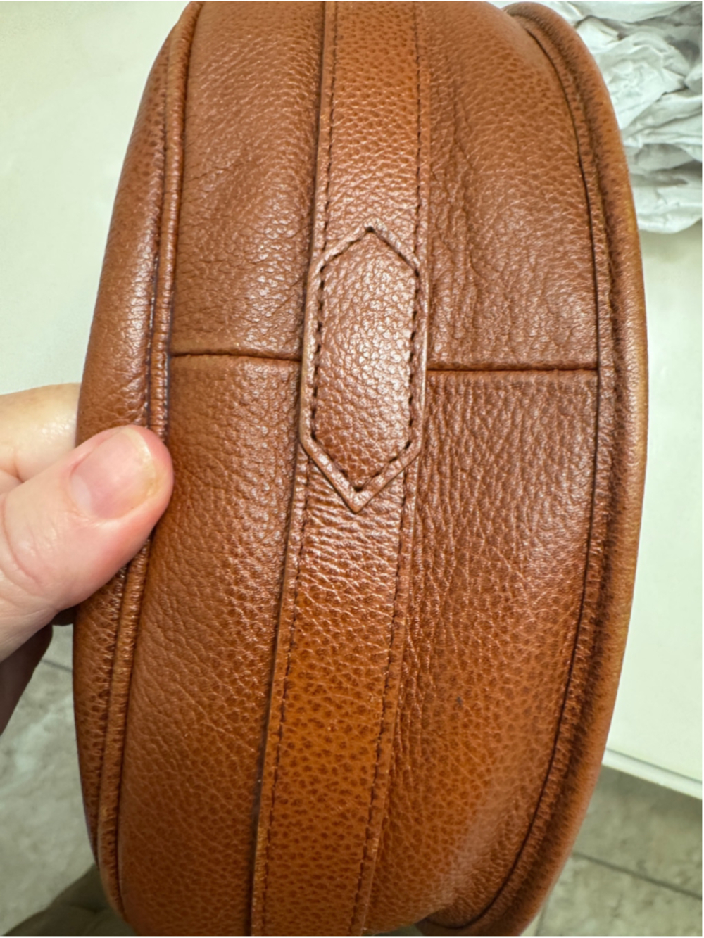 YSL Brown Leather Saddle Crossbody Vintage Bag - Picture 9 of 15